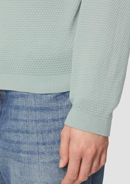 Produktbild S.Oliver Strickpullover Strickpullover mit Struktur aus Viskosemix (L)