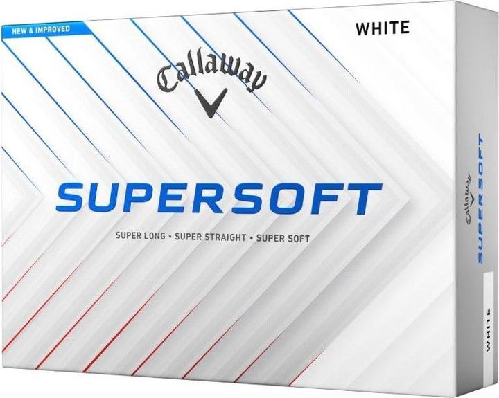 Callaway Supersoft (2025) DZ Weiss Golfbälle