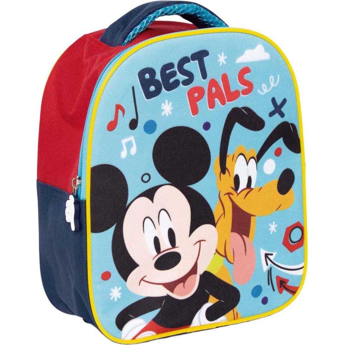Borsa scuola materna, Mickey Mouse Rucksack, Multicolore