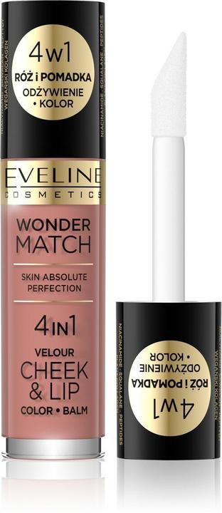 Eveline Rouge à lèvres Wonder Match Velour Cheek&Lipush And Liquid Lipstick 01 4.5Ml (01)