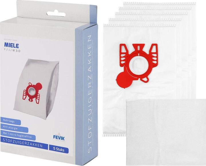 Alternativ 5 Staubsaugerbeutel ersetzen Miele FJM Farbe rot 09153490 9917710 (5x)