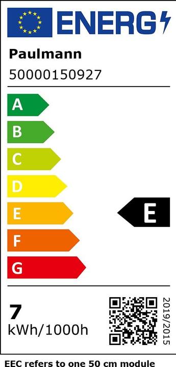 Energie-Label Paulmann Pro Strip Gold P150 (Warmweiss, 500 cm, Indoor)