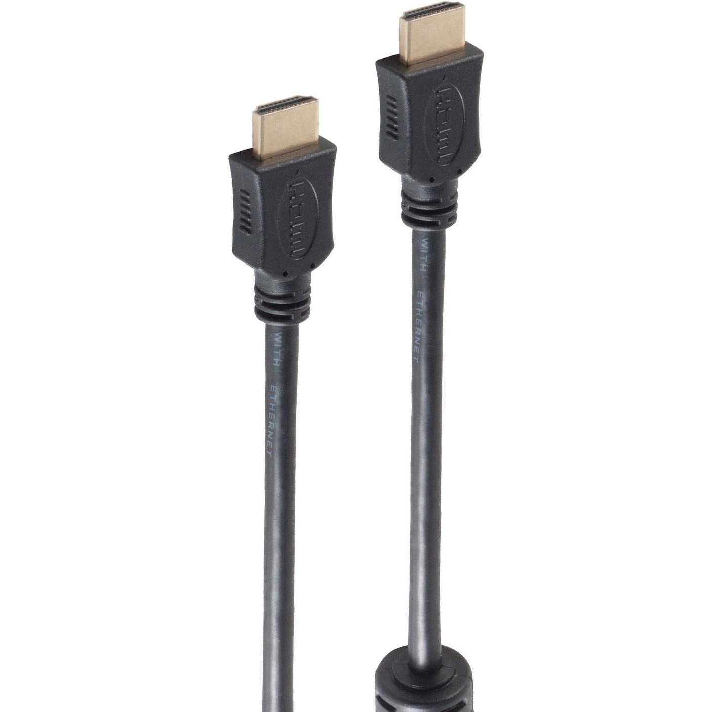 Shiverpeaks -BASIC-S--HDMI A-Stecker auf HDMI A-Stecker, vergoldete Kontakte mit Ferrit, Full HD, ULTRA HD, 3D (10 m, US...