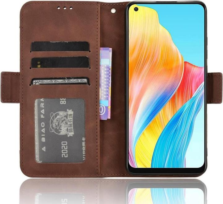 Produktbild Cover-Discount OPPO A78 4G - Etui mit vielen Kartenfächer braun (Oppo A78)