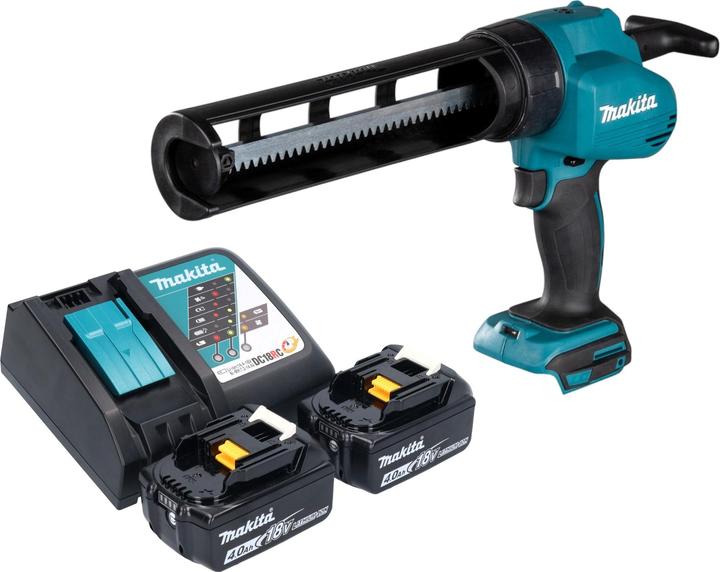 Makita DCG 180 RM pistola a cartuccia a batteria 18 V + 2x batteria 4,0 Ah + caricatore