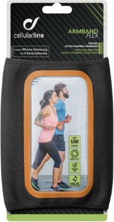 Produktbild Cellularline ARMBAND FLEX SUMMER EDITION Sport-Neopren-Etui bis Grösse 5,2" schwarz
