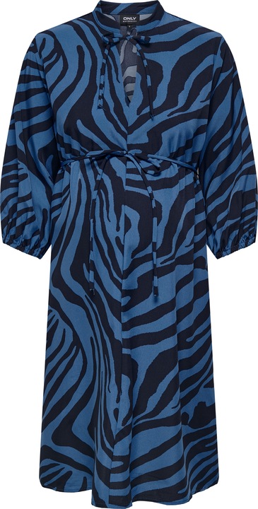 Produktbild Only Maternity Normal geschnitten V-Ausschnitt Elastische Bündchen Ballonärmel Kurzes Kleid Kleid (XXL)