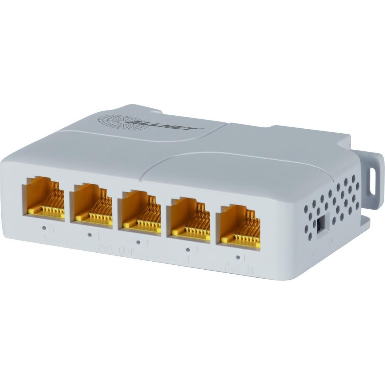 Thumbnail - Allnet Switch unmanaged 5 Port • 5x GbE • PoE Budget 85W • 1x bt out, 3x PoE af/at out, 1xPoE bt 90 (5 Ports), Netzwerk ...