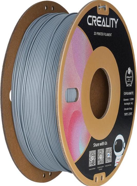 Produktbild Creality Cr-Pla Matte (PLA, 1.75 mm, 1000 g, Grau)