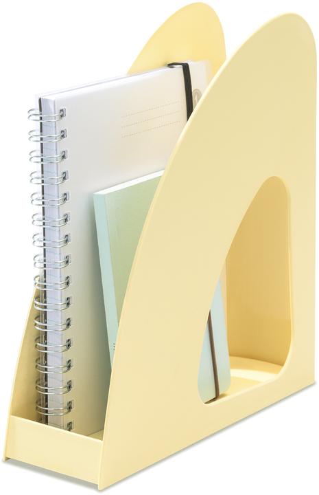 Actual product image Han Magazine file Re-LOOP pastel yellow (A4, C4)