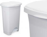 Arte Regal bidone a pedale in plastica 50l bianco (50 l)