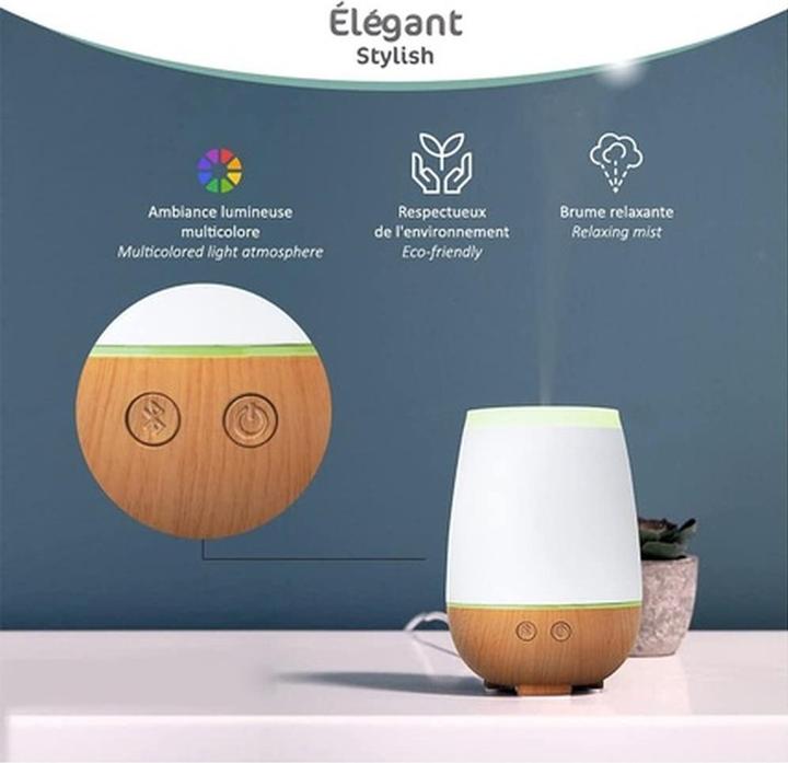 Actual product image Aroflora - Musilia - Ultrasonic Essential Oil Diffuser - With Bluetooth Speaker