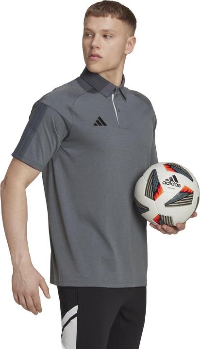 Actual product image adidas Tiro 23 Competition Polo Mens T-Shirt Grey HU1344 (XL) (XL)