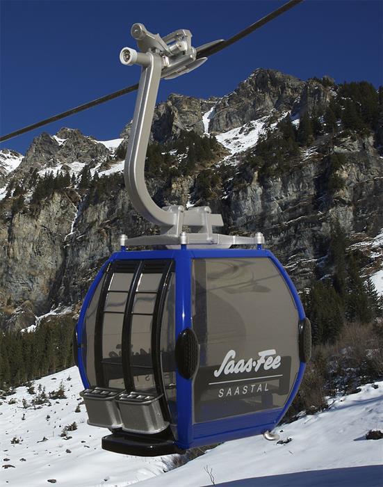 Jägerndorfer Omega IV Umlaufkabine solo Saas Fee