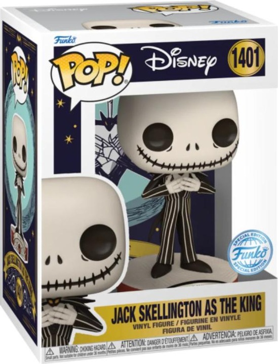 Image du produit Funko POP! L'Étrange Noël de Monsieur Jack - Jack Skellington as The King Exclusive