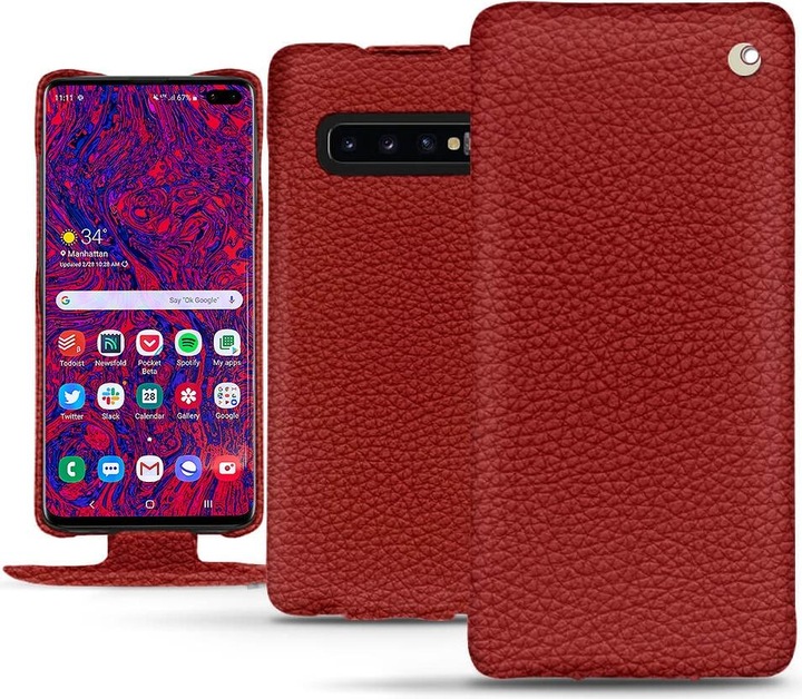 Noreve Leather cover vertical (Samsung Galaxy S10+)