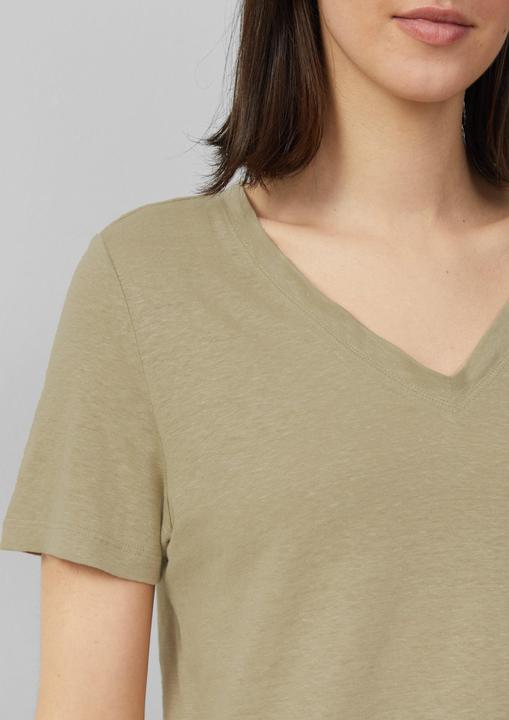 Produktbild S.Oliver T-Shirt T-Shirt aus Leinen mit V-Ausschnitt (44)