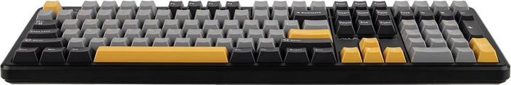 Produktbild Aula Tastatur mit Gasket-Tastenanschlag F108 Grau+Orange+Dunkelgrau Volcano-Schalter RGB (DE, Kabelgebunden, Kabellos)