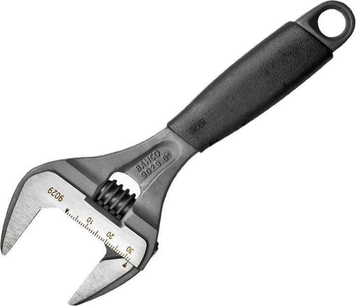 Produktbild Bahco ERGO 32-mm-Rollgabelschlüssel mit extragrosser Öffnungsweite, Zentralmutter und Gummigriff, phospha (32 mm)