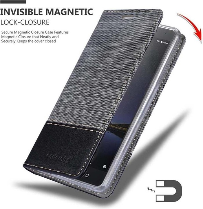 Produktbild Cadorabo Book Jeans Optik Cover (Lenovo P2)