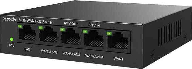 Actual product image Tenda G0-5G-PoE wired router Gigabit Ethernet Black