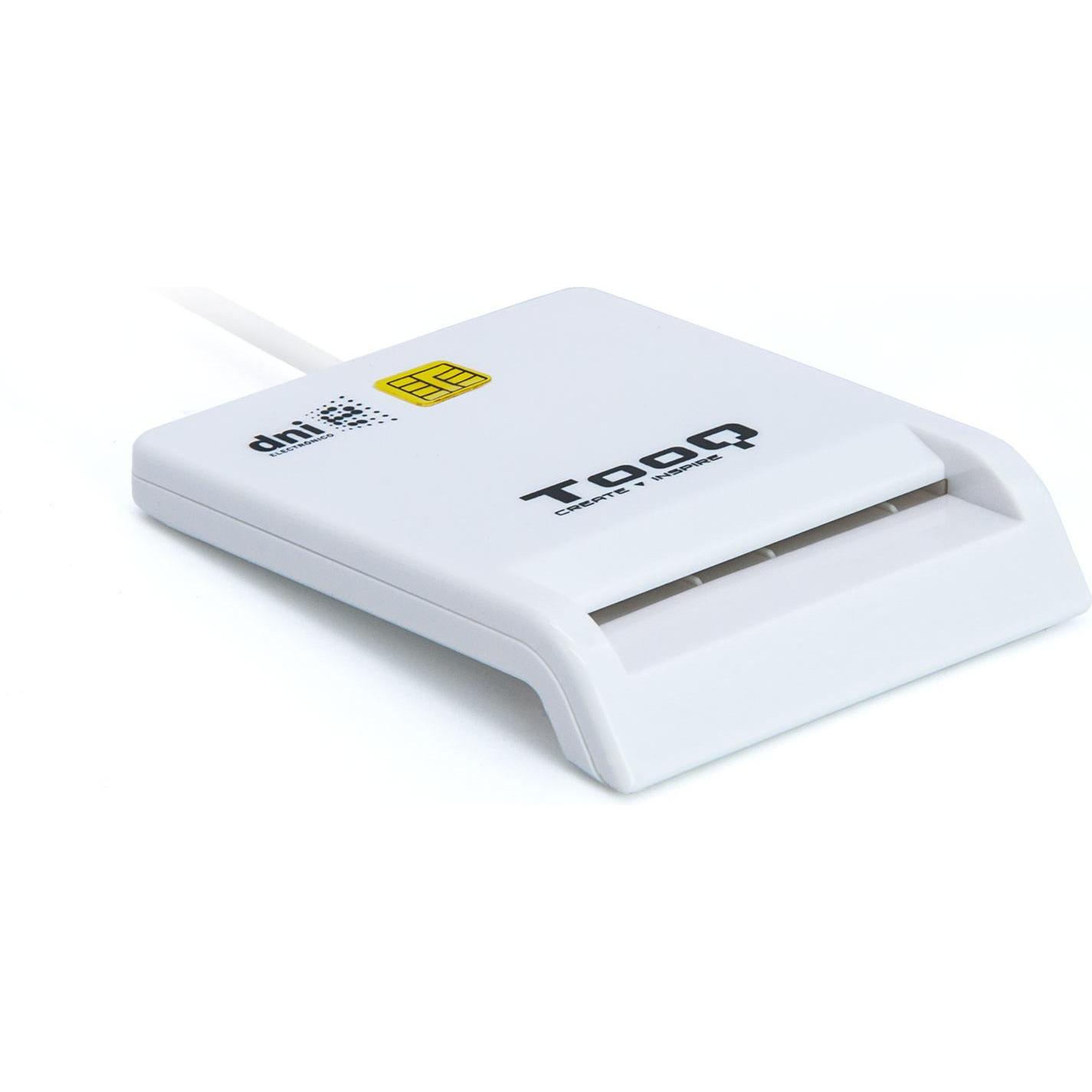 Tooq Technology TQR-210W per interni (USB 2.0), Lettore di schede di memoria, Bianco
