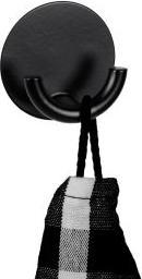 Actual product image Wenko Wandhaken Mod. Rondo Schwarz selbstklebend, Edelstahl rostfrei