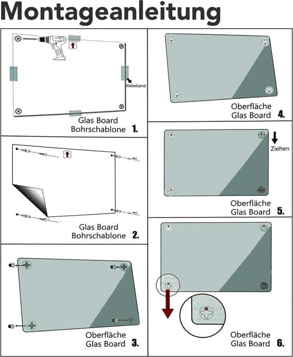 Actual product image Master of Boards Glass board (120 x 180 cm)