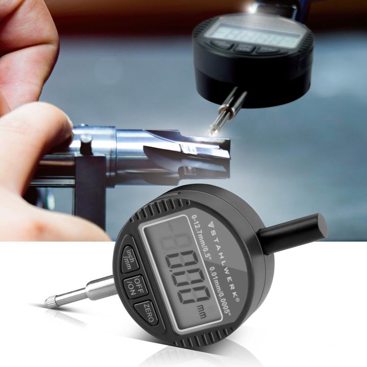 Immagine prodotto Stahlwerk Comparatore digitale con campo di misura 0-12,7 mm (0,5") in millimetri e pollici