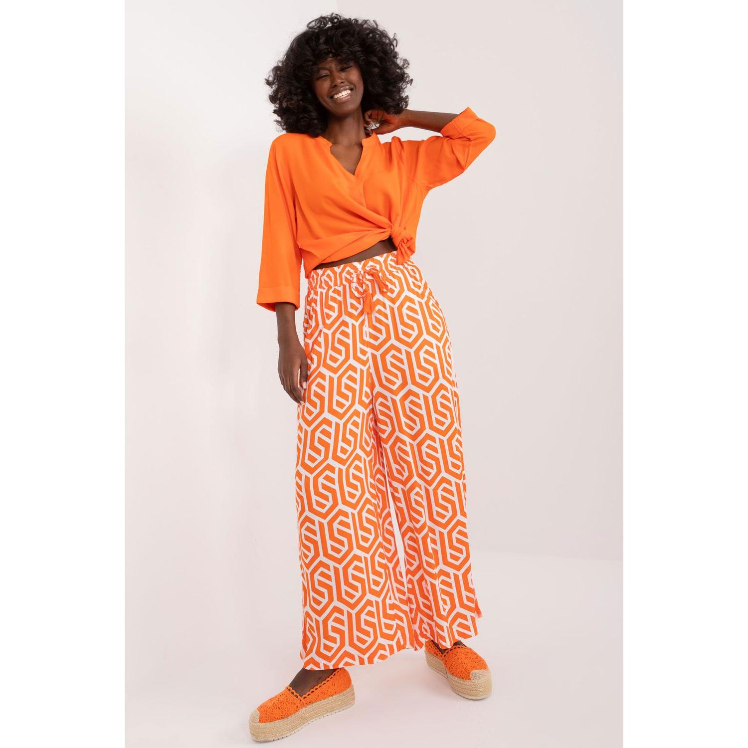 Sublevel, Damen, Hosen, Damen Hose model, Orange, (XXL)