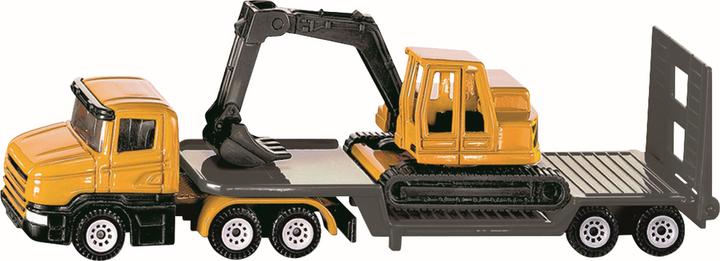 Produktbild Siku 1611 low Loader mit Bagger 1: 64