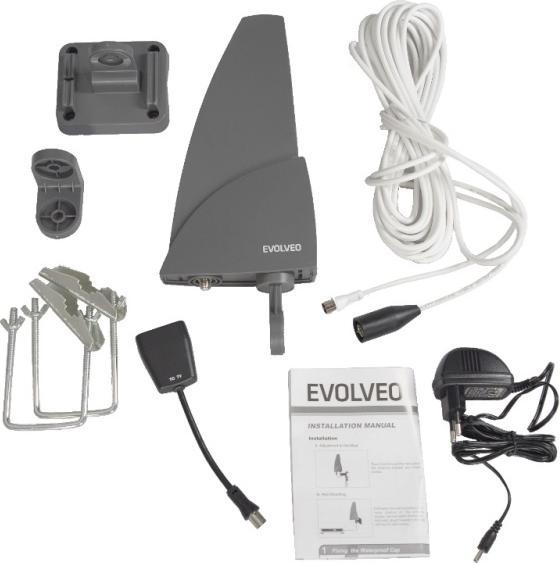 Evolveo Shark 35dB, aktivnÃ venkovnÃ anténa DVB-T/T2 (Parabolic antenna, 35 dB, DVB-T / -T2)