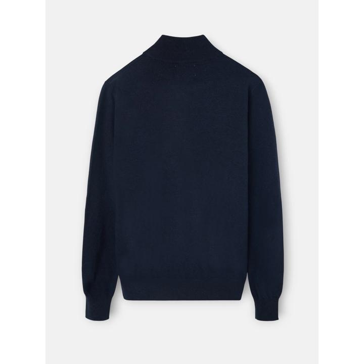 Image du produit Silbon Pull col montant 1/4 zip en laine mélangée (XL)