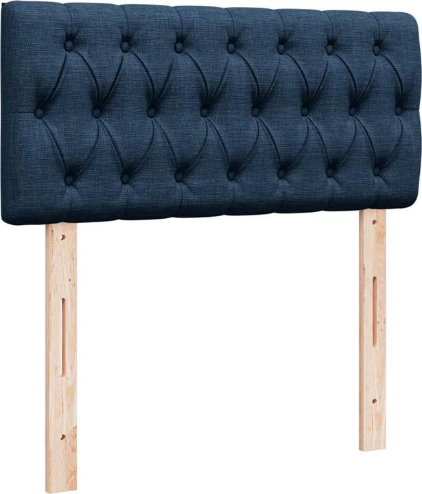 Produktbild VidaXL Boxspringbett Polsterbett Bett Einzelbett Matratze Blau 80x200cm Stoff (80 x 200 cm)