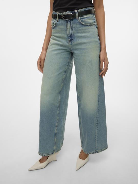 Actual product image Vero Moda VMROWAN Hohe Taille Weit geschnitten Jeans Weit geschnitten (W29/L32)