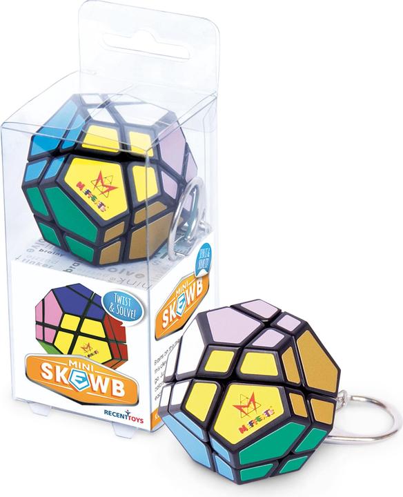 Recent Toys Mini Skewb, d/f ab 9 Jahren, 1 Spieler, mit Schlüsselanhänger (5 x 5)