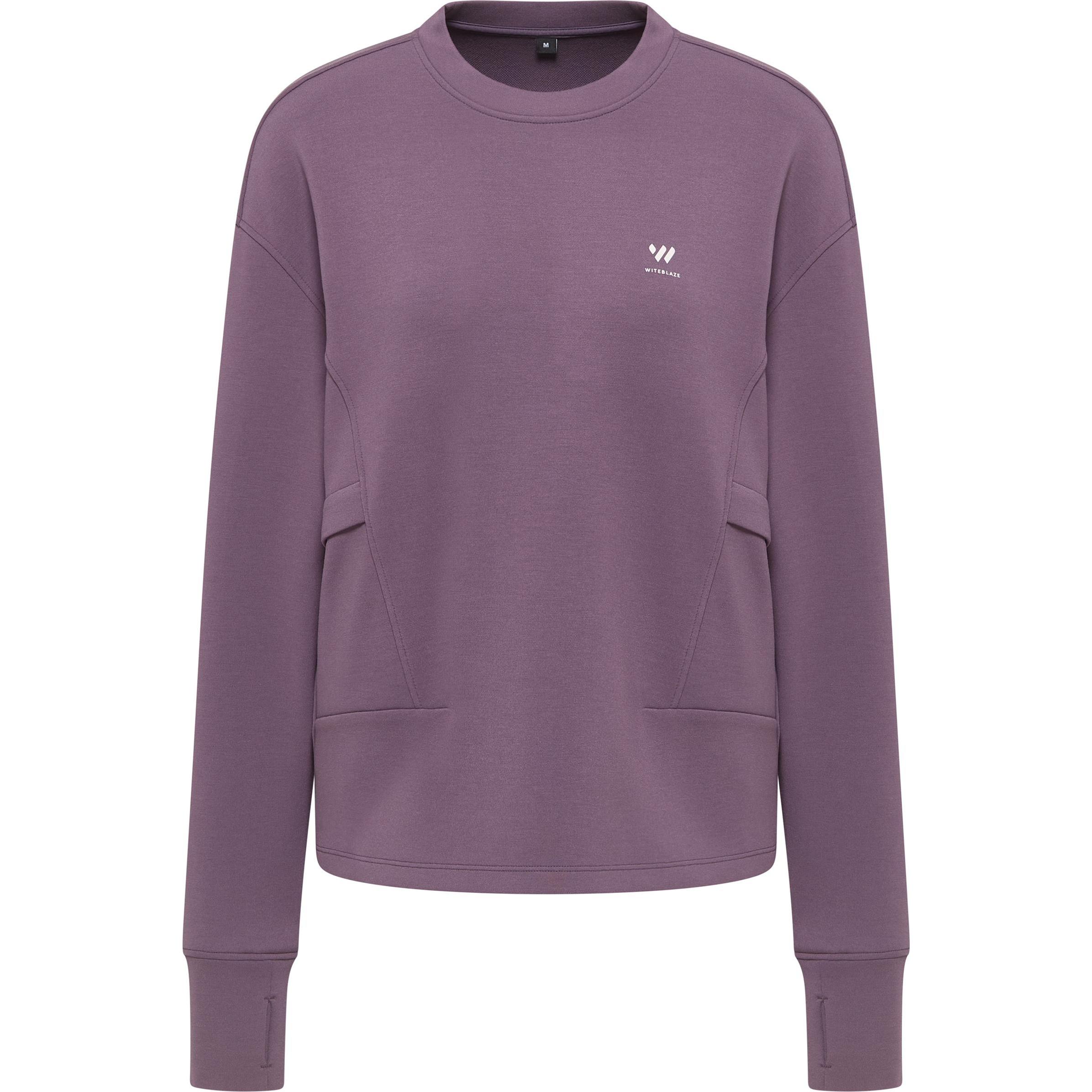 Witeblaze, Damen, Pullover, FENJA Ladies pullover,violet g violet grau M, Violett, (M)