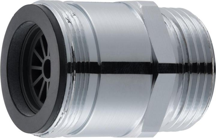 Neomatic Reduktion m. Laminar IT M22/24 Messing verchromt (Rohrreduktion)