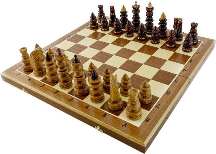 Produktbild Holzecke Schachspiel "Bizant" aus Holz Schachbrett