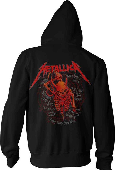Immagine prodotto Metallica Felpa con cappuccio unisexe adulte crâne hurlant (S)