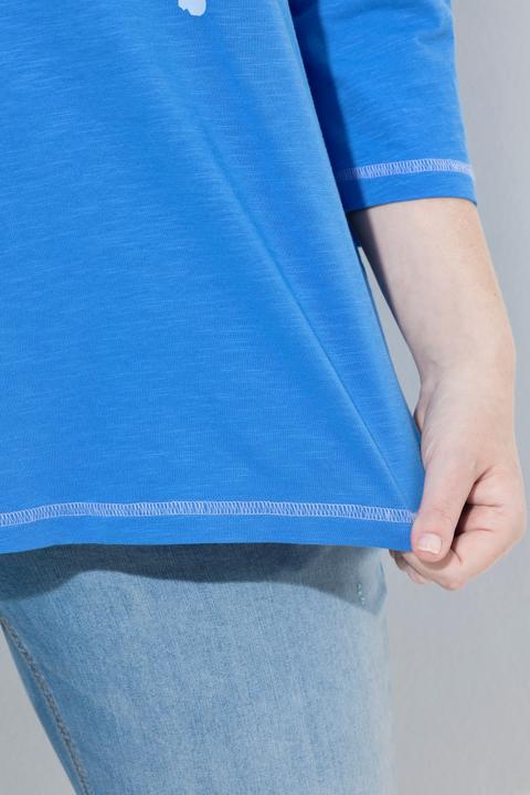 Immagine prodotto Ulla Popken Maglia dal taglio svasato con scritta, scollo a girocollo e maniche a 3/4 (42, 44)