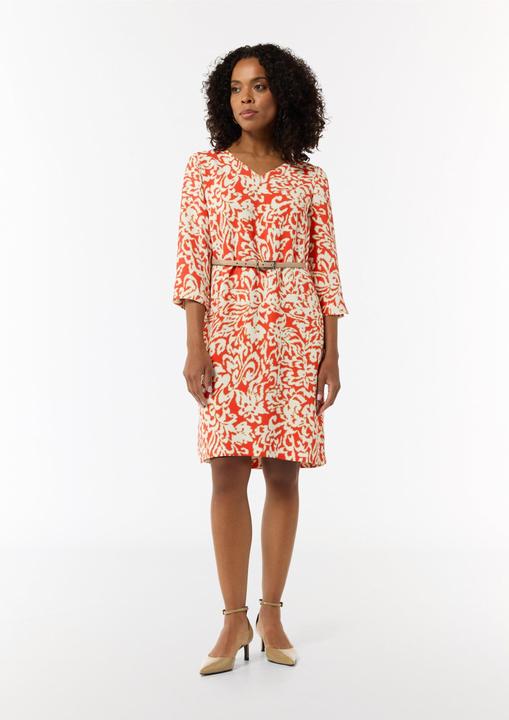 Image du produit Comma Kleid Gemustertes Kleid aus Crêpe (46)