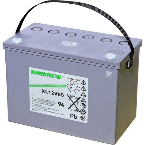 Exide, Versorgungsbatterie, Marathon XL12V85 Blei Akku mit M6 Schraubanschluss 12V, 85700mAh (12 V, 85.70 Ah)