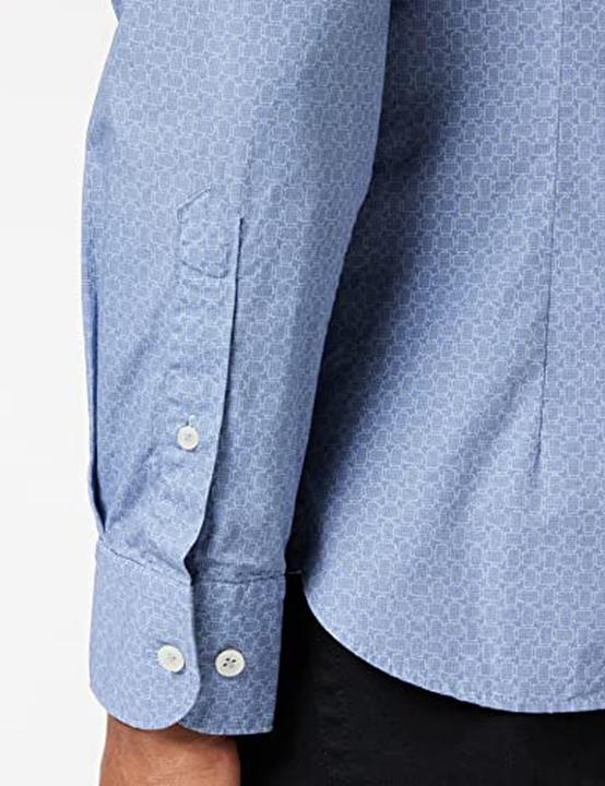 Immagine prodotto Hackett Suitcase Print Herenhemd, blauw (Avio 5ia), M (M)