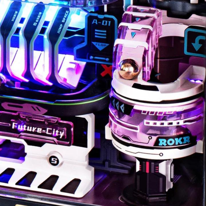 Productafbeelding Rokr De Future City knikkerbaan - 3D bouwpakket (plastic)