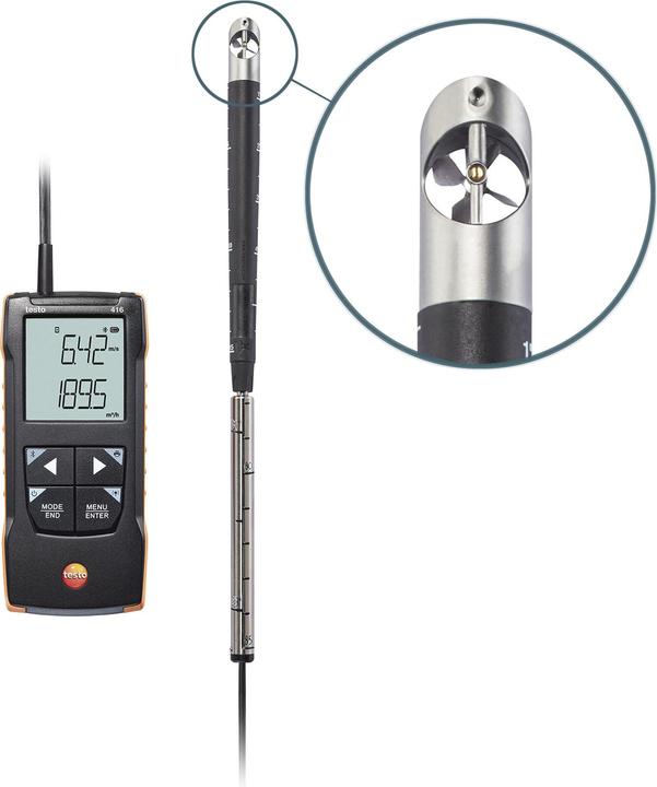Productafbeelding Testo 416 Anemometer 0,6 tot 40 m/s