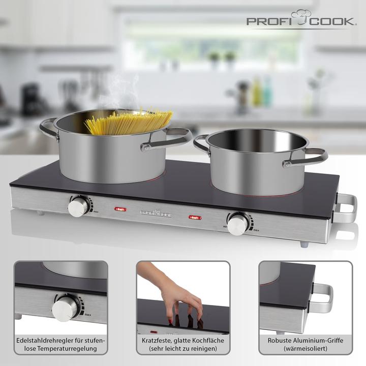 Produktbild Nenurodyta Proficook electric stove PC-DKP 1211 2 burners 2800W
