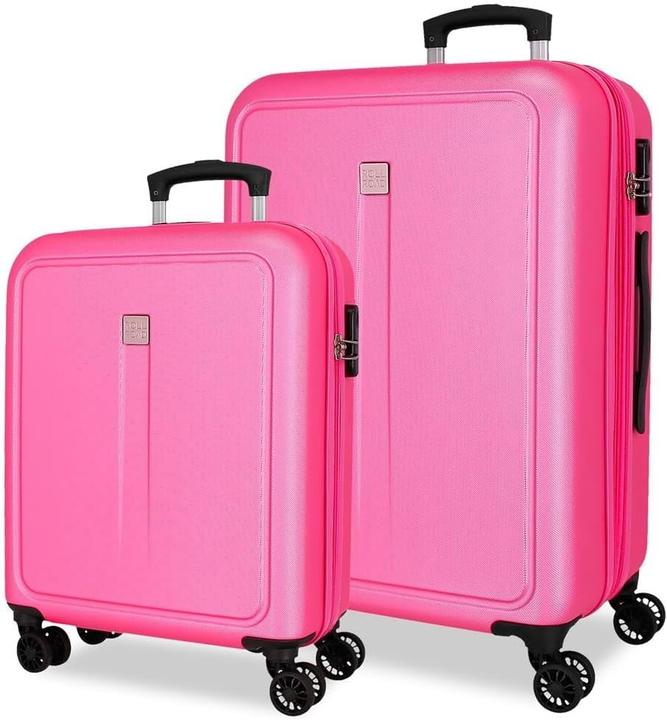 Actual product image Roll Road Hard-Shell Carry-On and Medium Expandable Suitcase Set with Multi-Directional Wheels