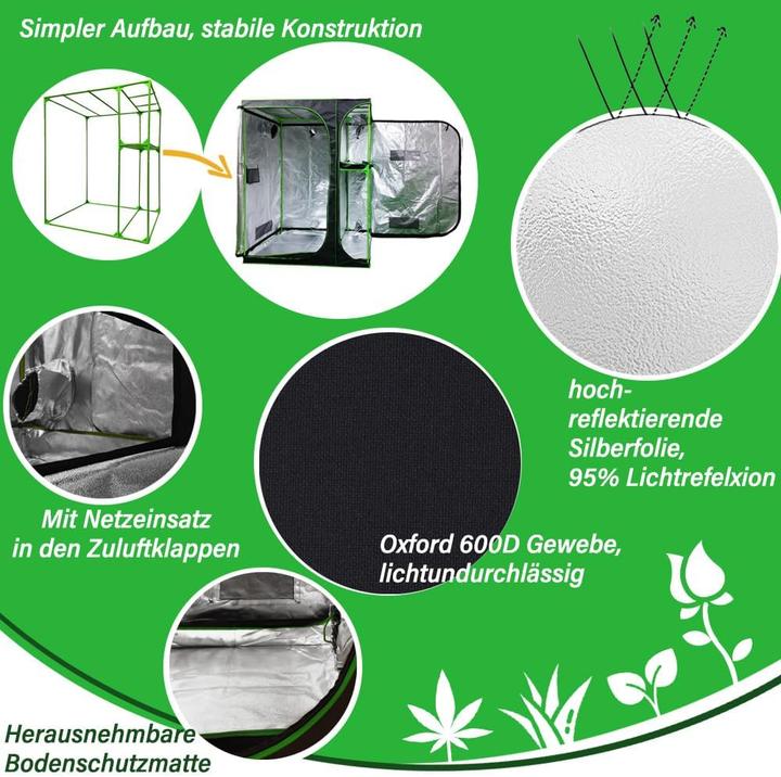 Actual product image Kingpower Grow-Zelt für Pflanzenzucht