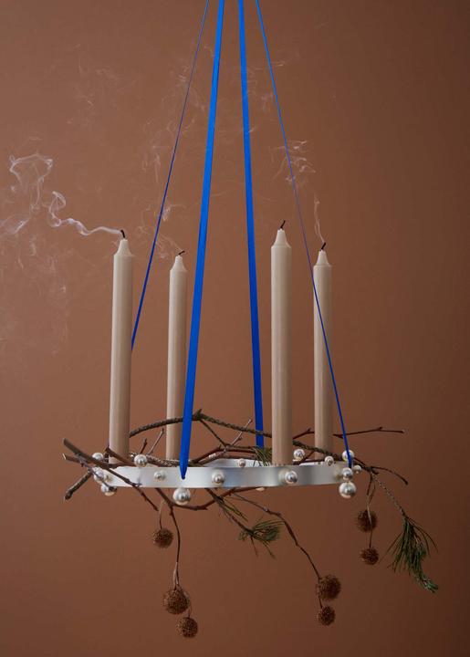 Immagine prodotto OYOY Living Portacandele dell'Avvento con perle - Argento